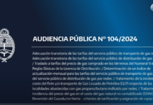 ENARGAS: AUDIENCIA PÚBLICA N° 104/2024