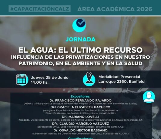 Jornada «El agua»: El último recurso